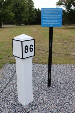 Restored CNJ mile marker